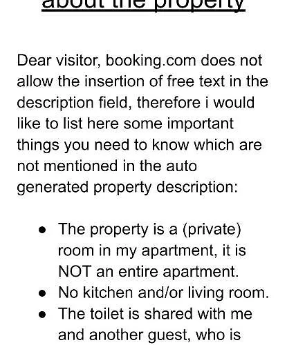 Nicole, Not For Parties, Not A Hotel, Room With Shared Bathroom, No Kitchen