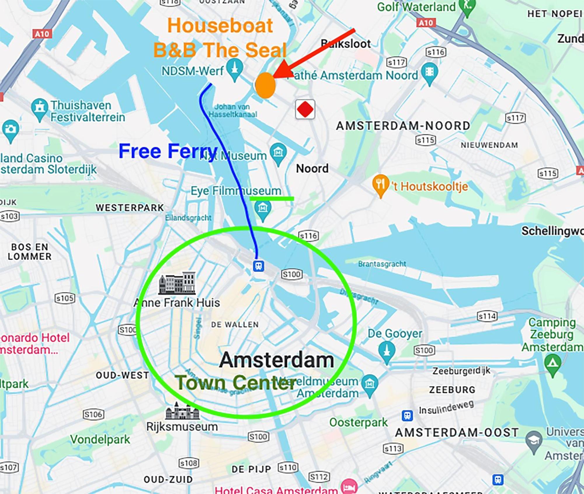 Bed & Breakfast Houseboat With Water Terrace, Free Parking, Free Bikes & Fast Wifi Amsterdam