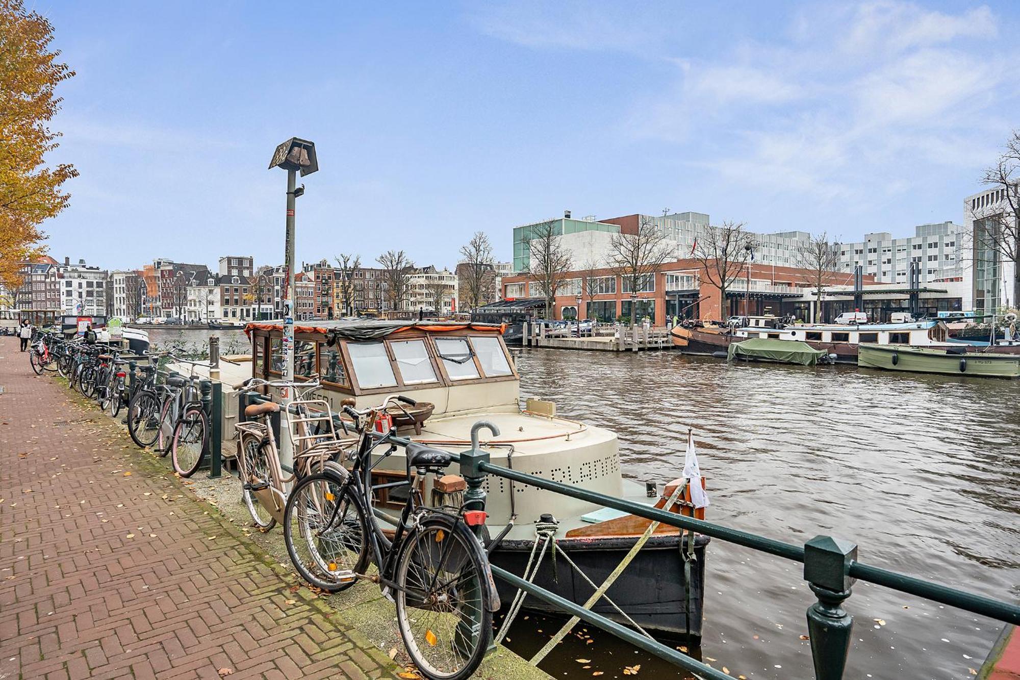 Amstel Houseboat Right Across The Opera Amsterdam
